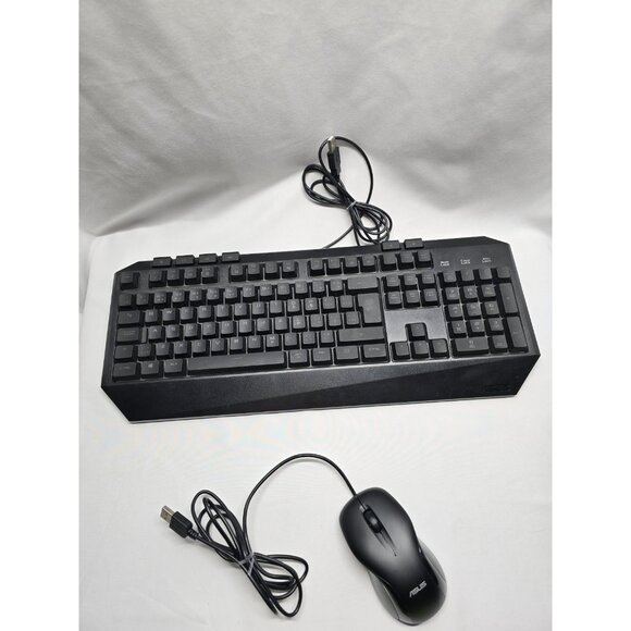 ASUS Wired Gaming USB Red Backlit KB V2 Standard Mechanical Keyboard With Mouse - Picture 3 of 11